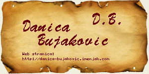 Danica Bujaković vizit kartica